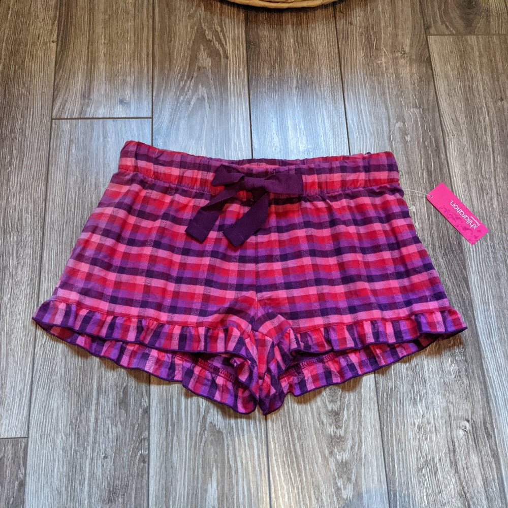 [2/$15] NWT (XS) - xhilaration Plaid Flannel Sleep Short